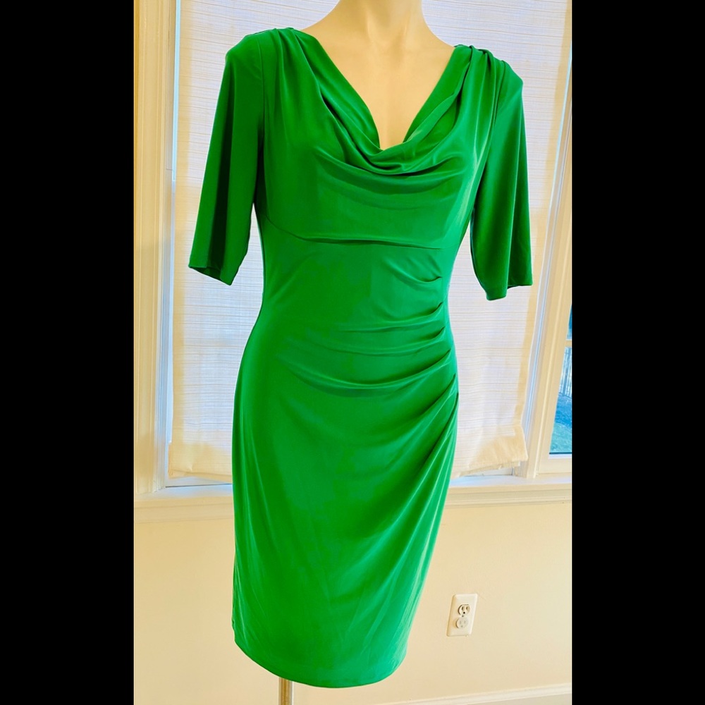 Emerald green Ralph Lauren worm three times